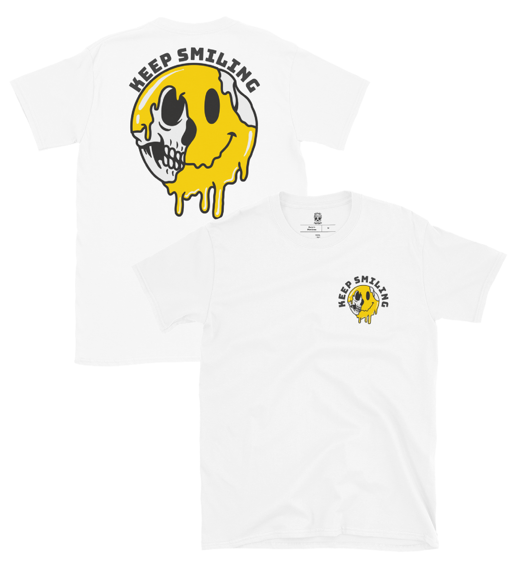 Keep Smiling - White Tee