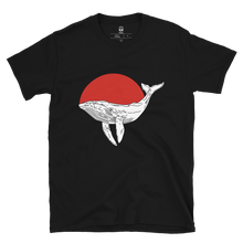 Load image into Gallery viewer, Japanese Whale - Black Tee
