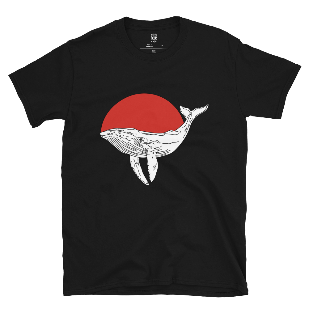 Japanese Whale - Black Tee