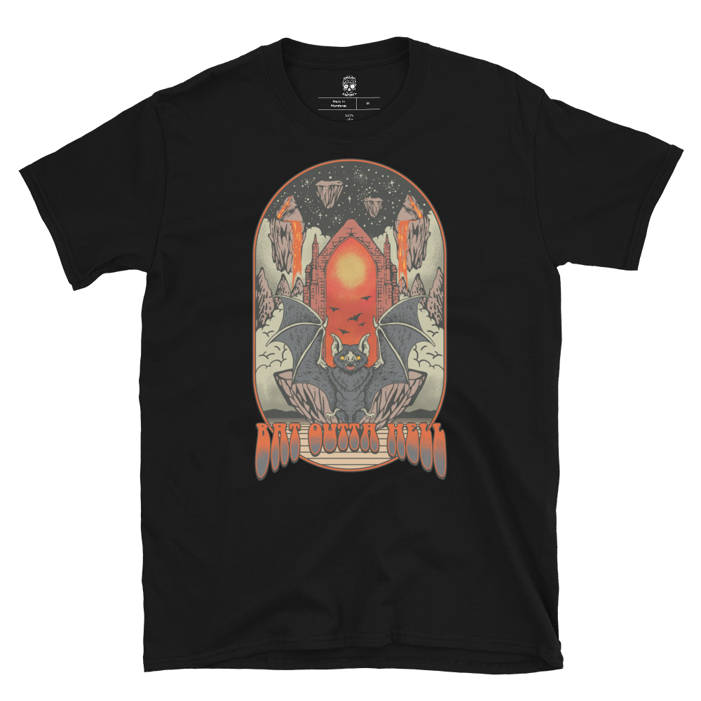 Phantasm Bat Outta Hell - Black Tee