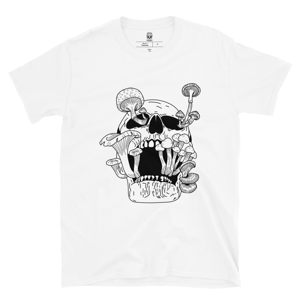 Shroom Skull - White Tee