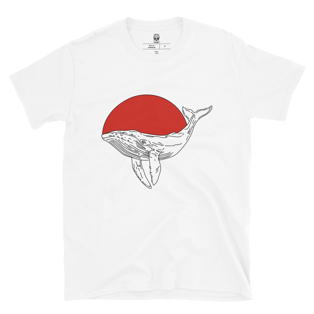 Japanese Whale - White Tee