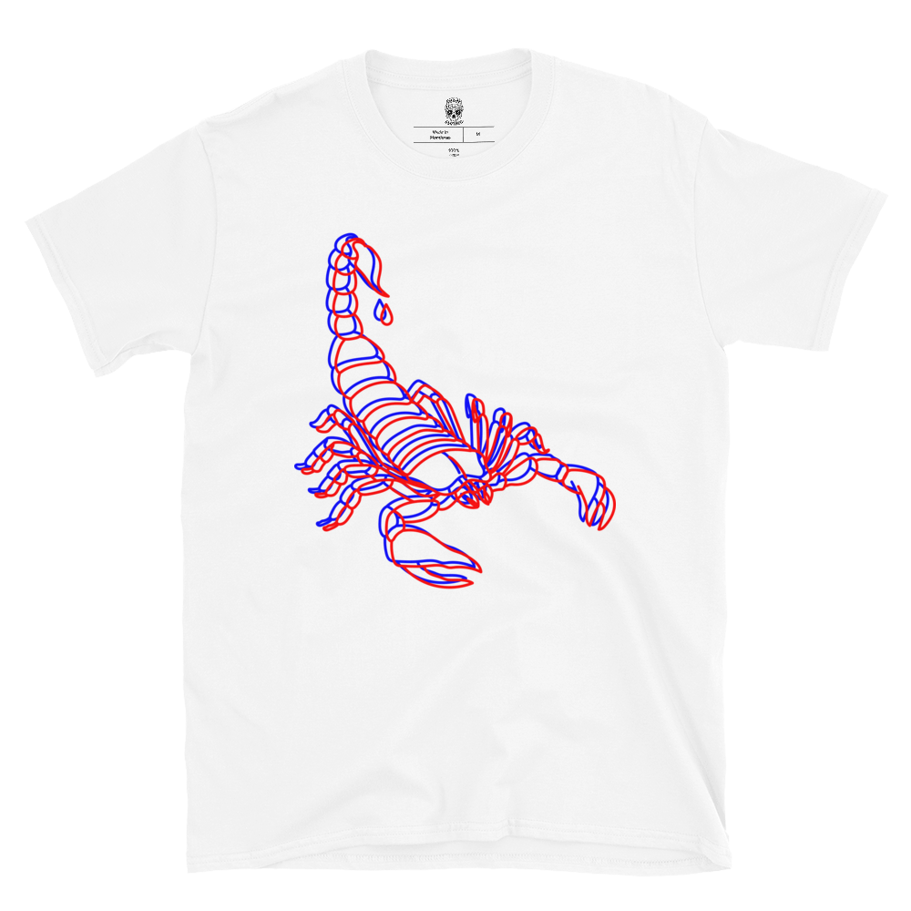 3D Scorpion - White Tee