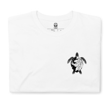 Load image into Gallery viewer, Peony Turtle - White Tee
