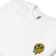 Load image into Gallery viewer, Keep Smiling Embroidered  - White Tee
