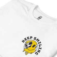 Load image into Gallery viewer, Keep Smiling - White Tee
